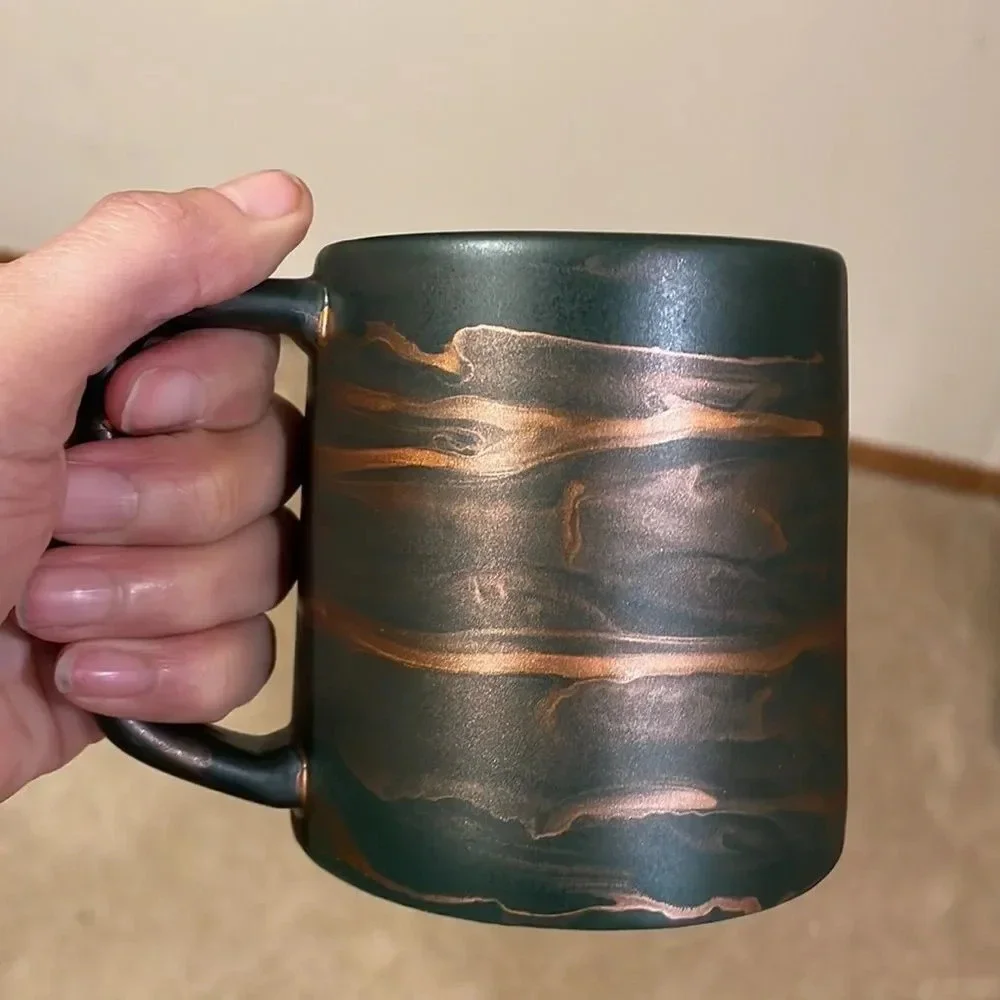 NWT Starbucks green and copper mug